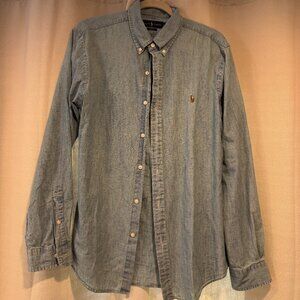 Men's Chambray Ralph Lauren Polo Slim Fit Button Down
